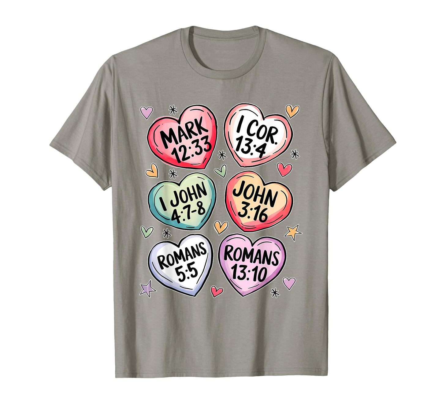 Christian Bible Verses Faith Religious Heart Bible For Women T-Shirt