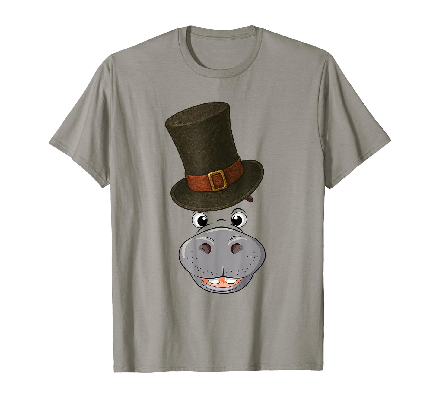 Hippo Spooky Ghost Horror Pumpkin Zombie Halloween T-Shirt