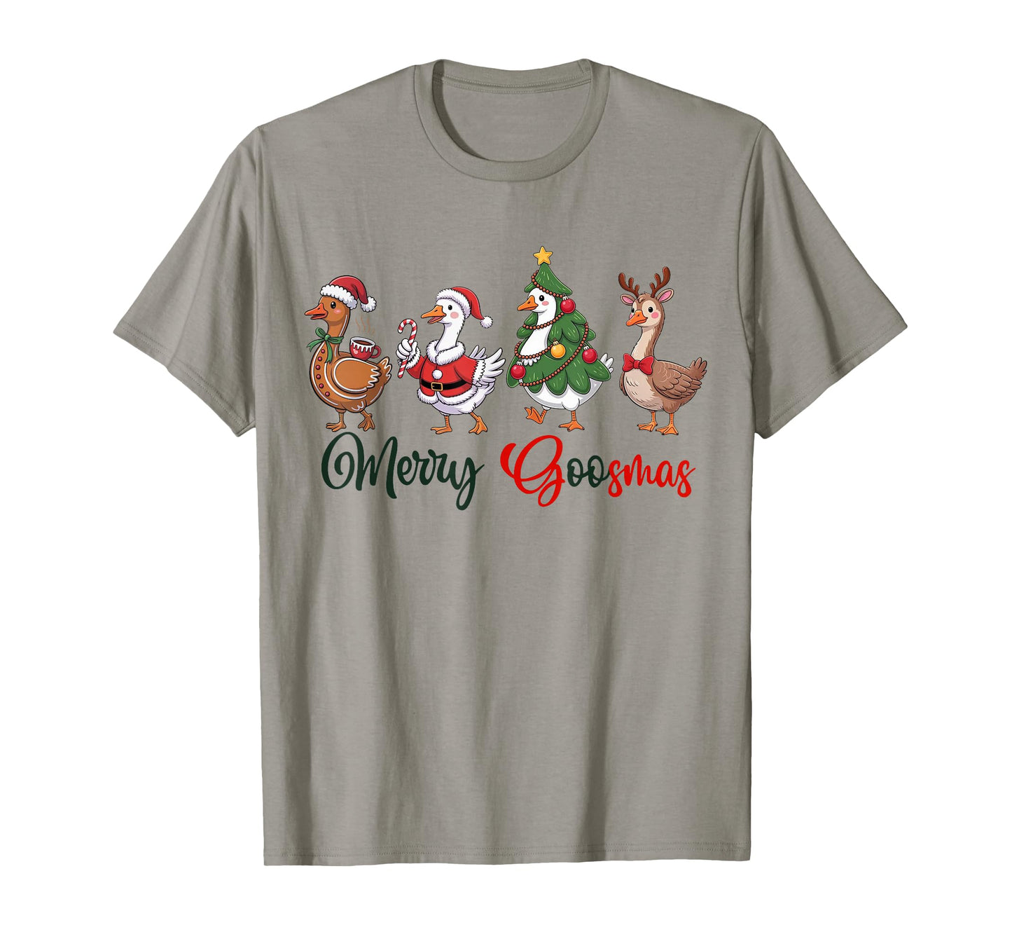 Christmas Silly Goose Funny Merry Goosemas Xmas T-Shirt