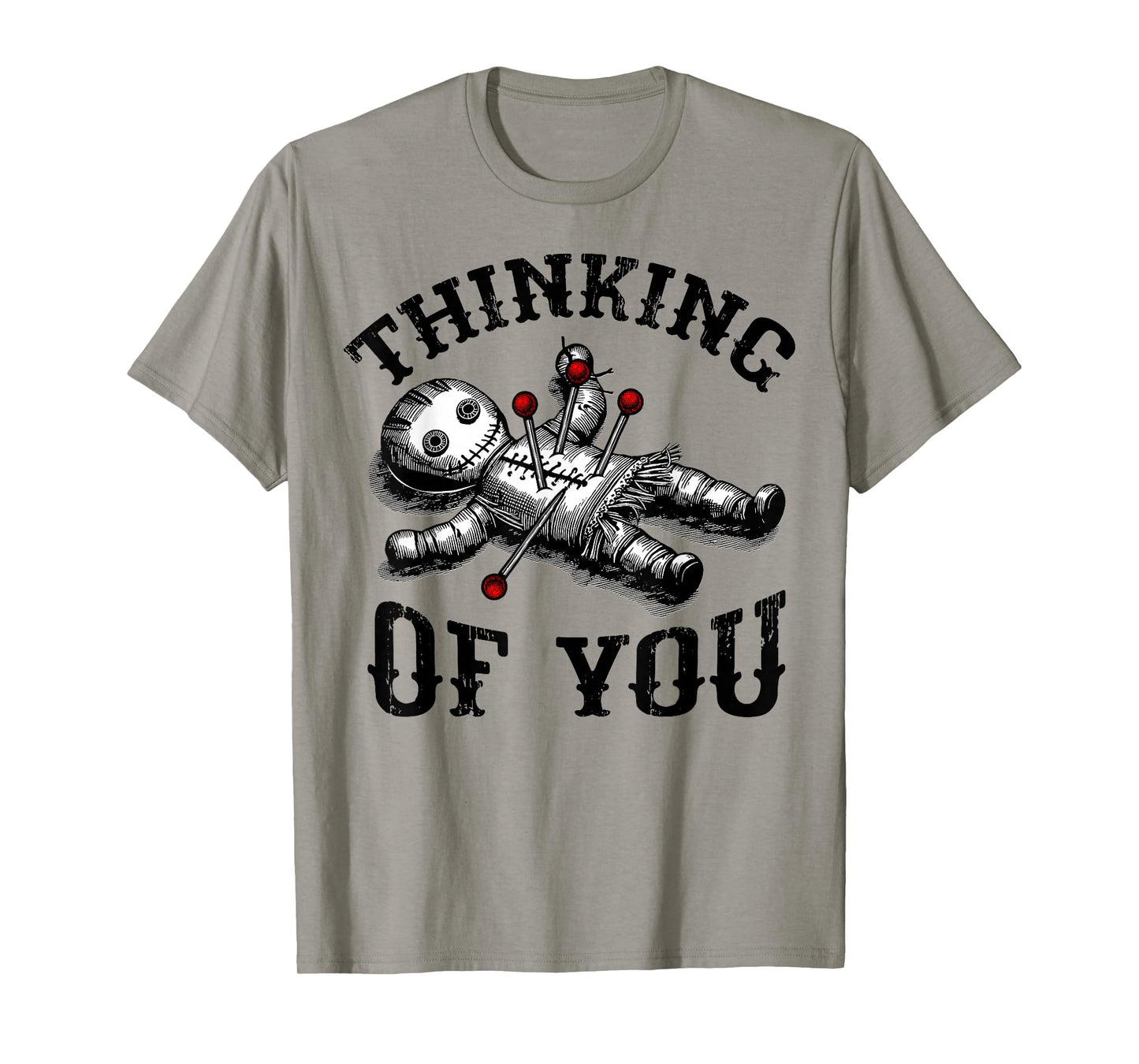 Voodoo Doll Thinking of You Funny Goth Halloween Costume T-Shirt