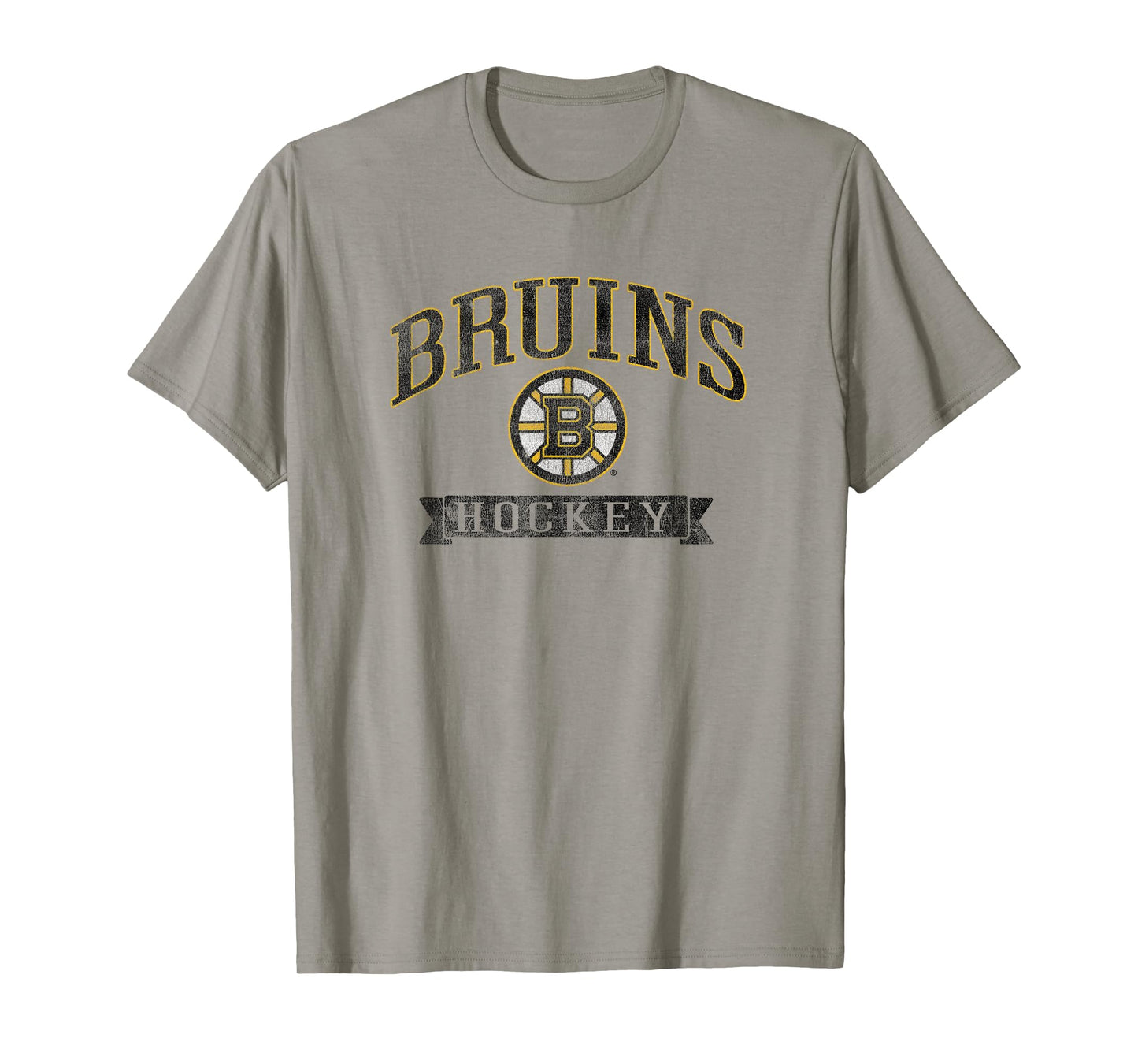 Boston Bruins Vintage Hockey Gray Officially Licensed T-Shirt