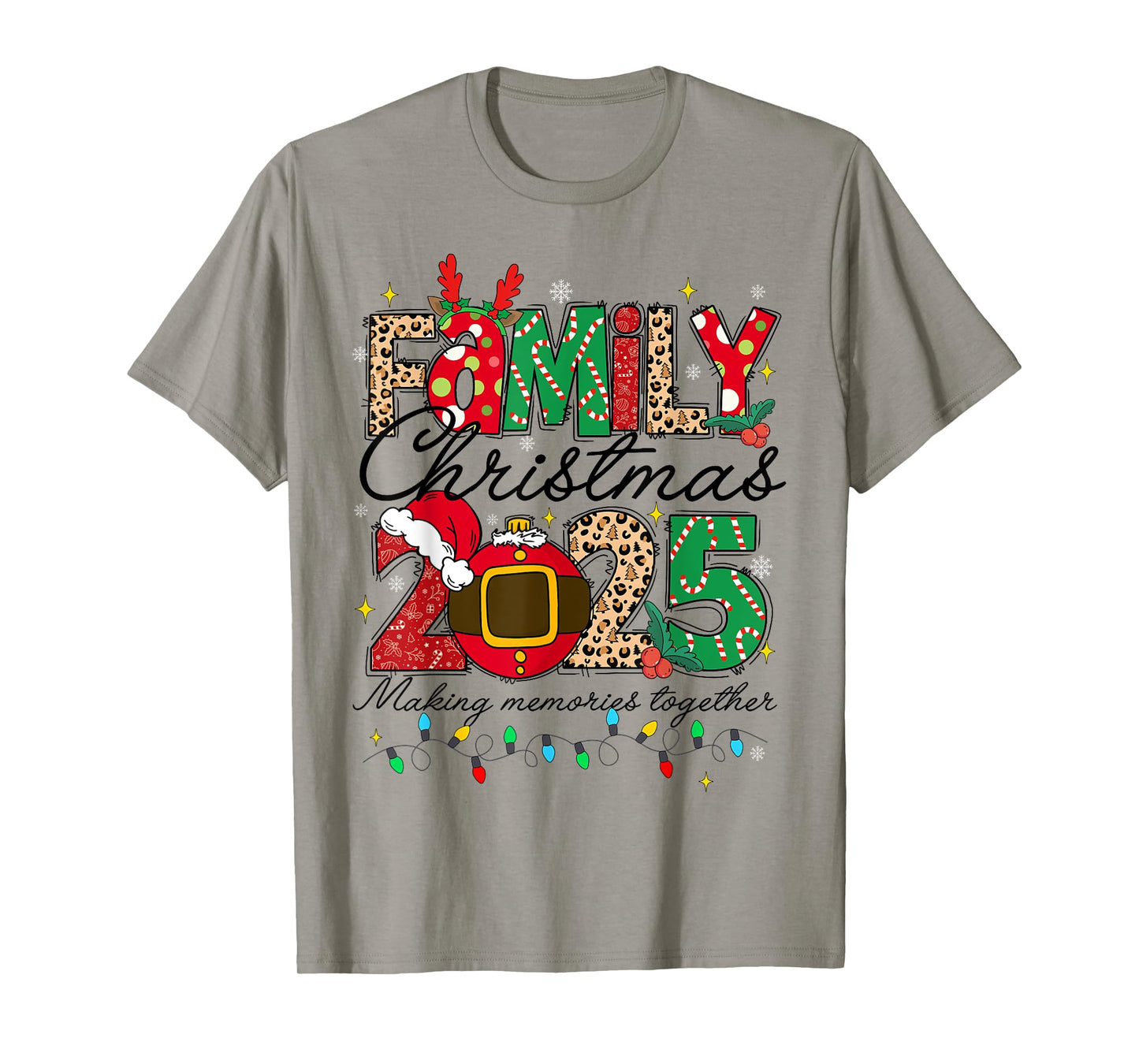 Family Christmas 2025 Making Memories Together Xmas Pajamas T-Shirt