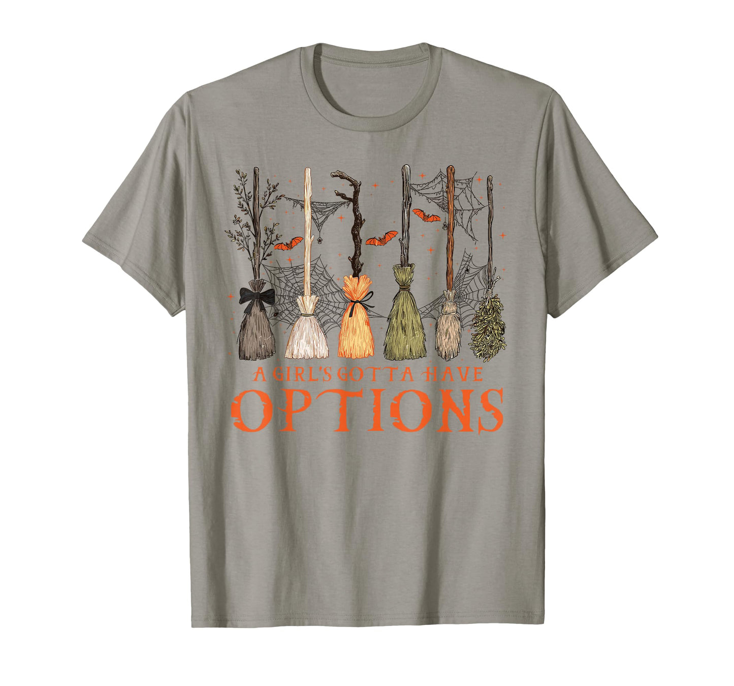 Retro A Girl’s Gotta Have Options Spooky Witches Halloween T-Shirt