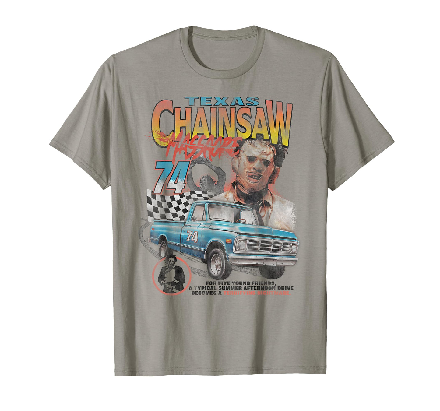 The Texas Chainsaw Massacre Pickup Truck Racing '74 Horror T-Shirt