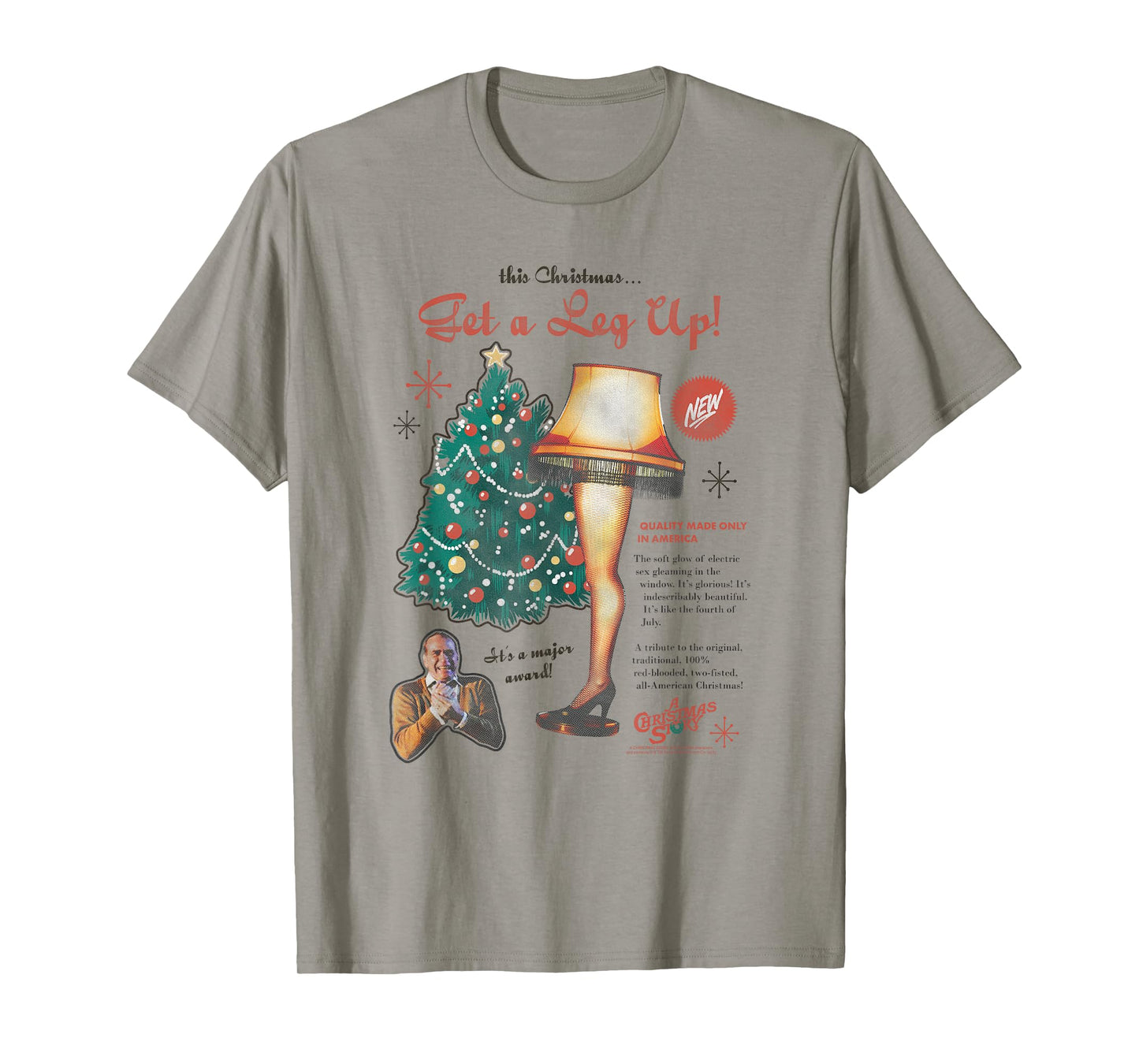 A Christmas Story Leg Lamp Retro Advertisement Holiday T-Shirt