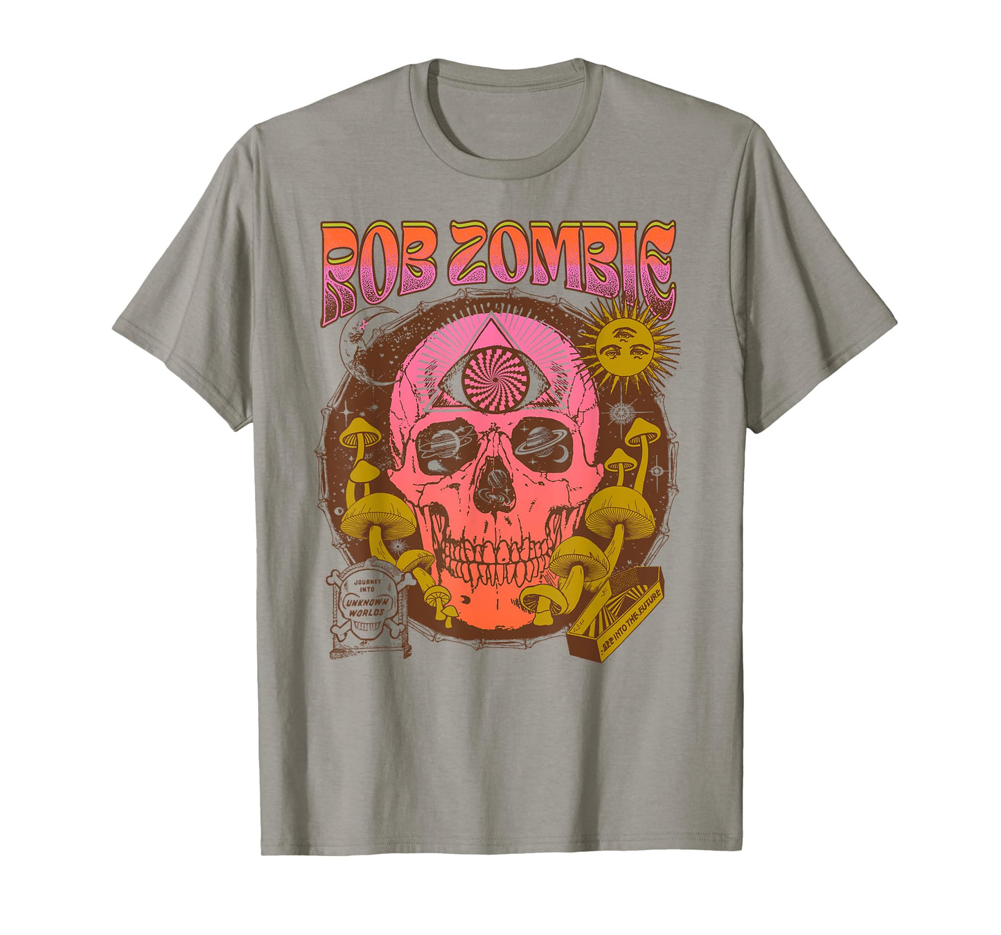 Rob Zombie – LSD Skull On Yellow T-Shirt