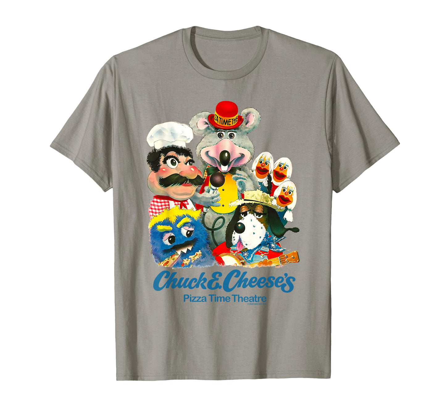Chuck E. Cheese's Pizza Time Theater Retro Group Painting T-Shirt