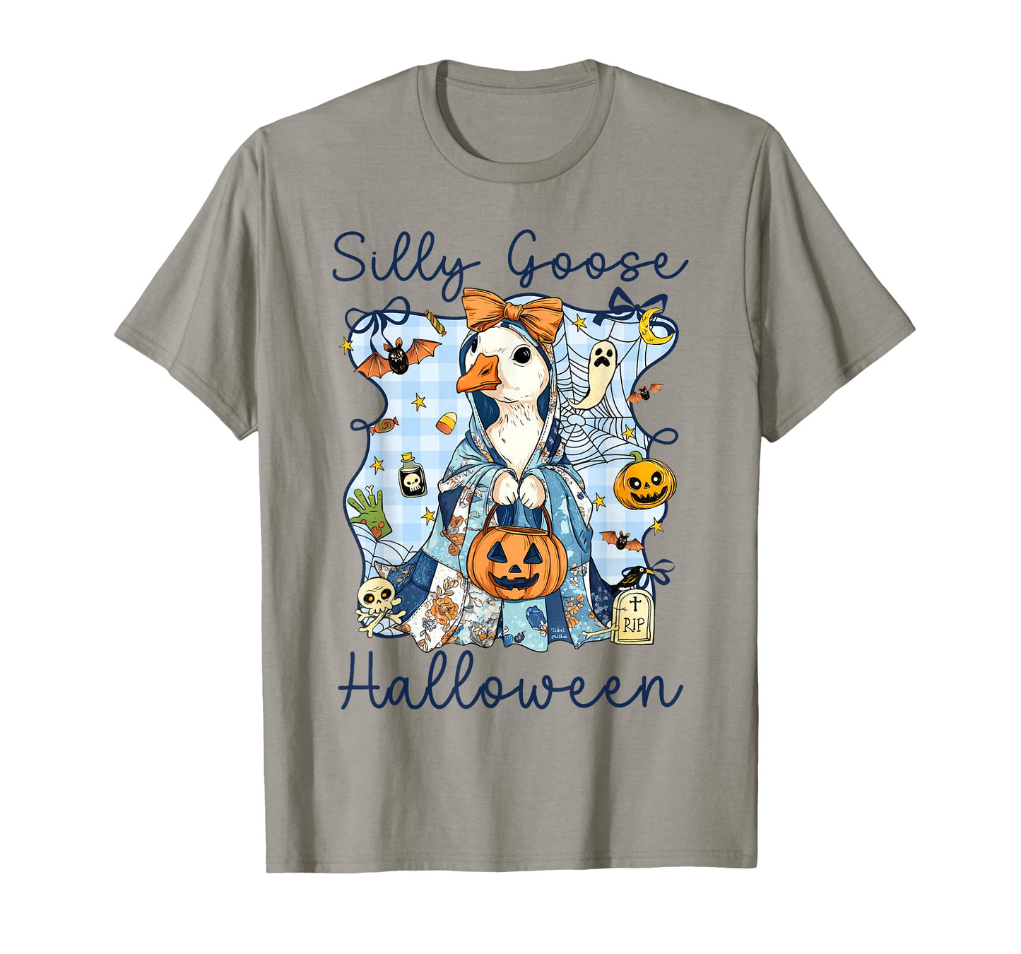 Funny Silly Goose Halloween Spooky Season Costume Women Kids T-Shirt