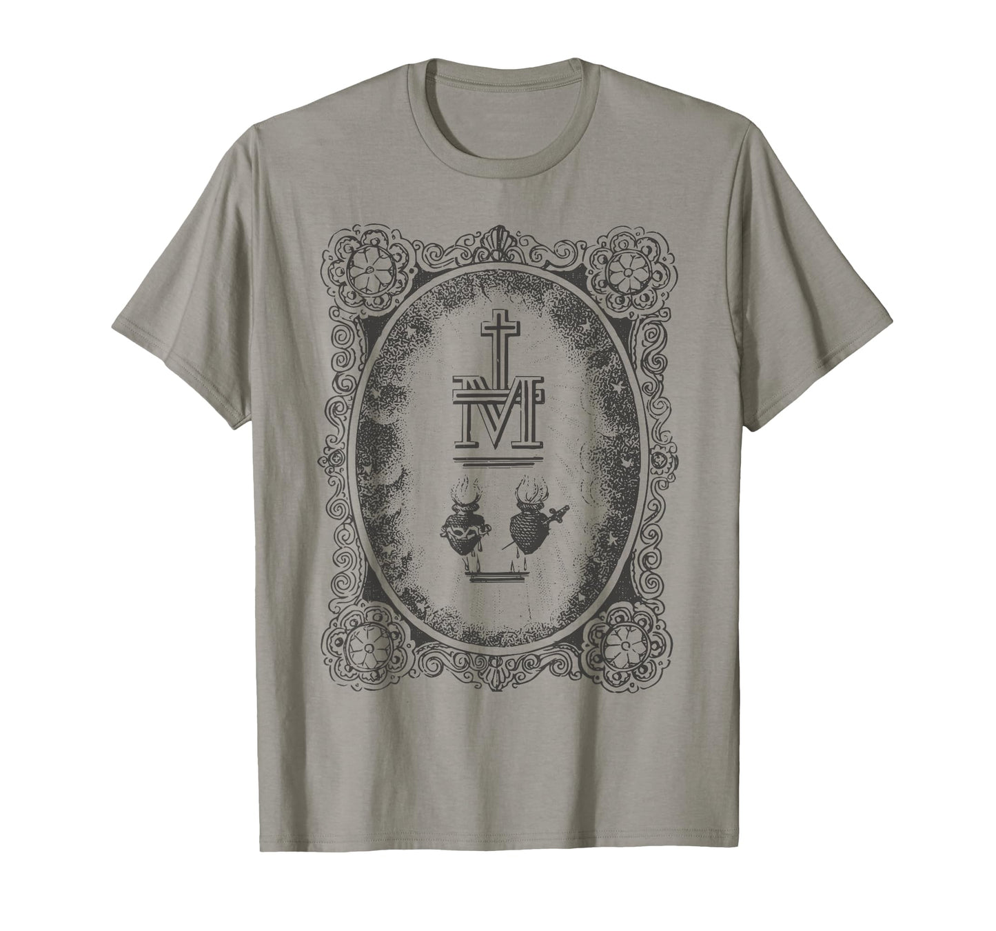 Wonderful Medal Sacred Heart Immaculate Catholic T-Shirt