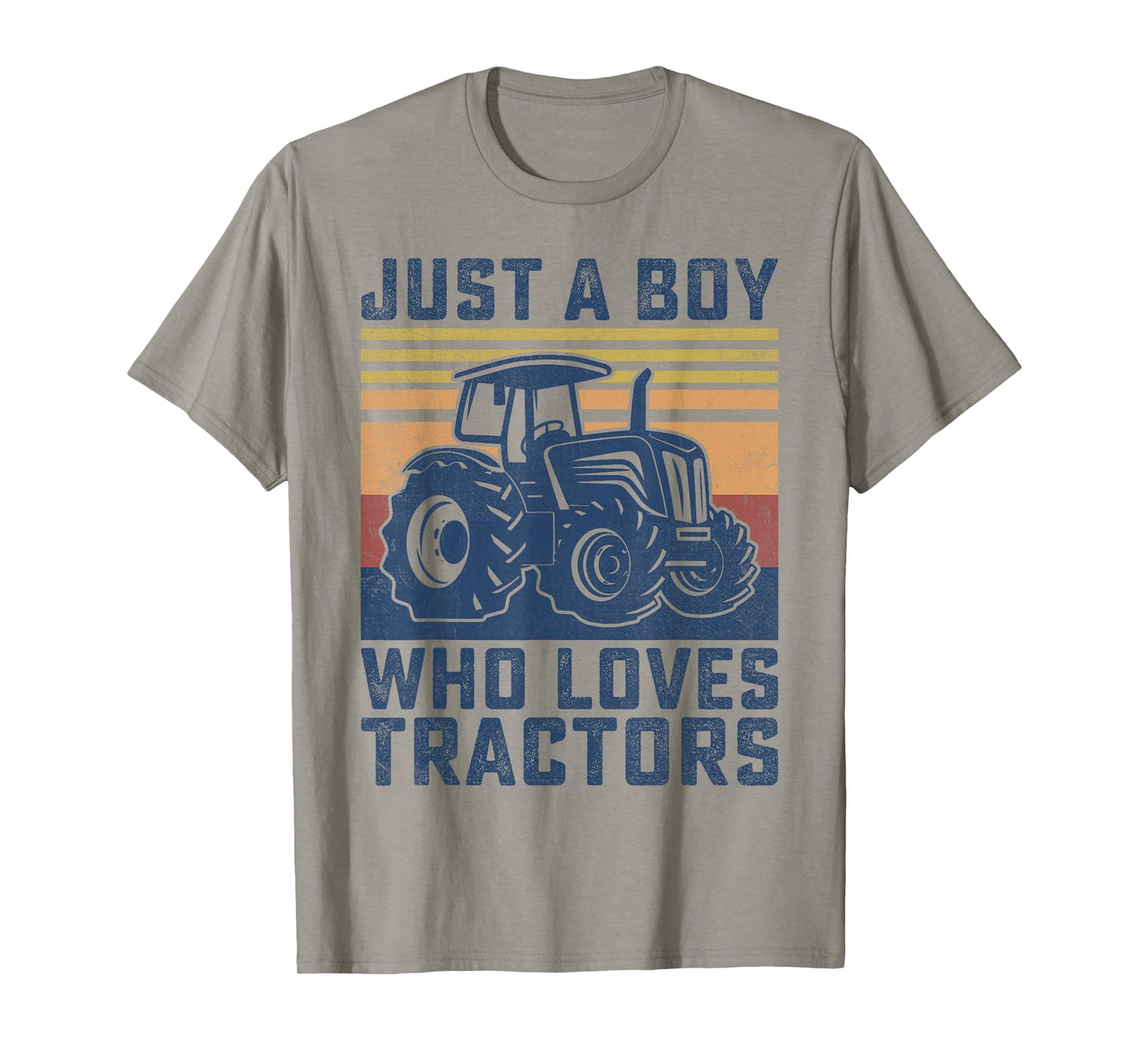 Kids Farm Just A Boy Who Loves Tractors Farmer Toddler Boys T-Shirt