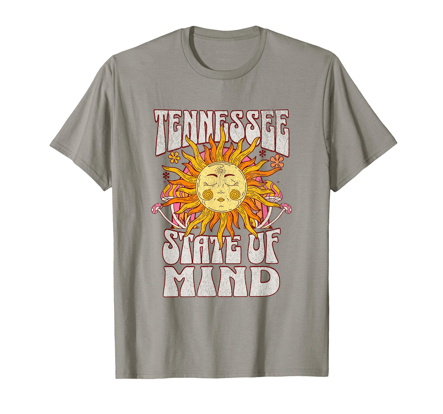 Retro Tennessee State Of Mind | Tennessee Lovers Distressed T-Shirt