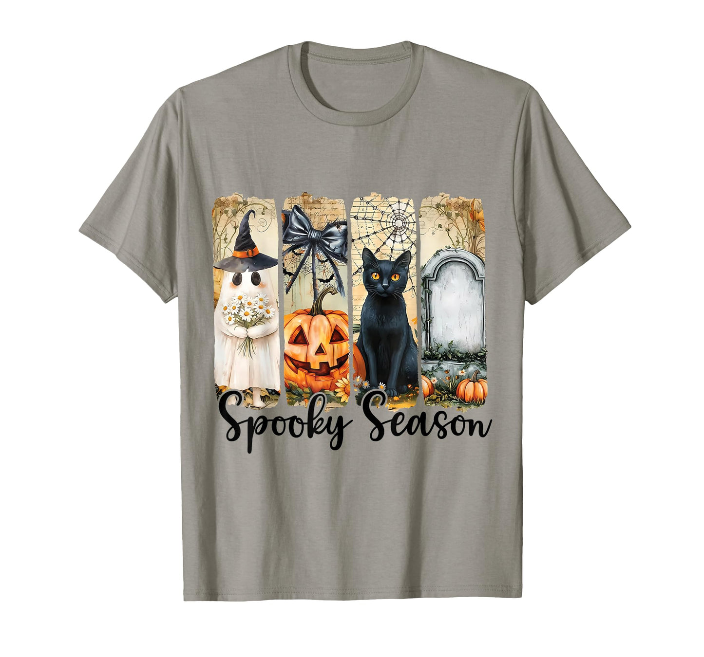 Halloween Vibes Spooky-Season Pumpkin Witch Tis The Season T-Shirt