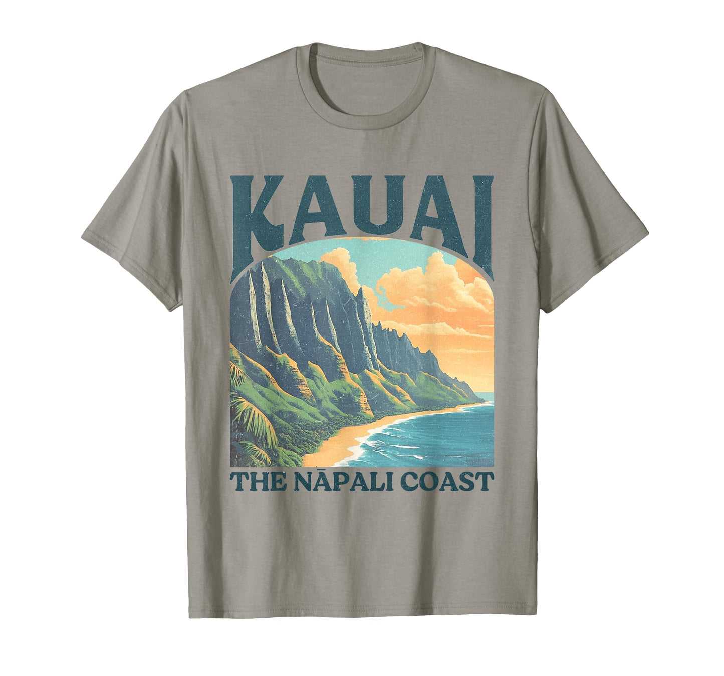 Kauai Hawaii Na Pali Coast Vintage Beach T-Shirt