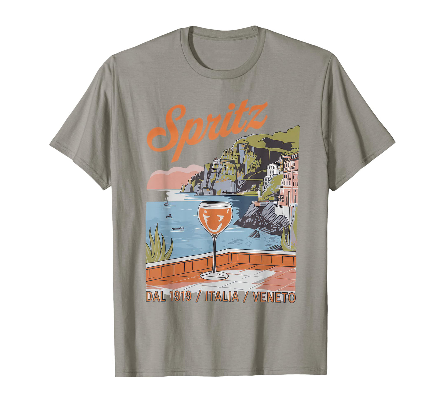 Spritz Veneto Tshirt Italia Vintage Orange Wine Cocktail T-Shirt