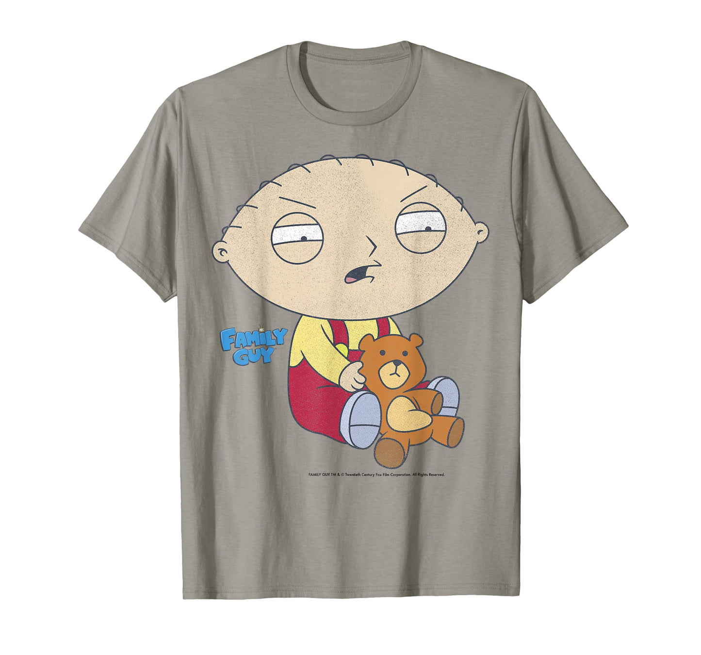 Family Guy Iconic Stewie Griffin Distressed Big Chest Poster T-Shirt