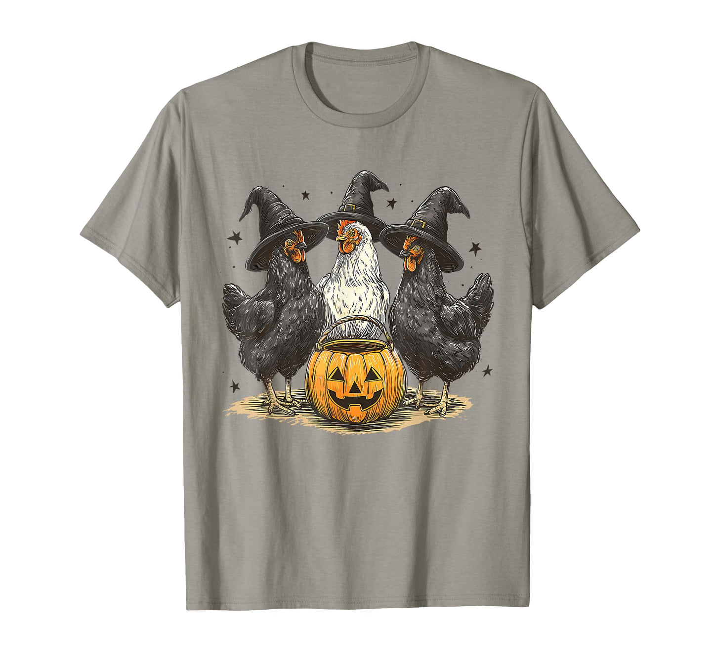 Funny Chick Or Treat Chicken Ghost Witchy Halloween Costume T-Shirt