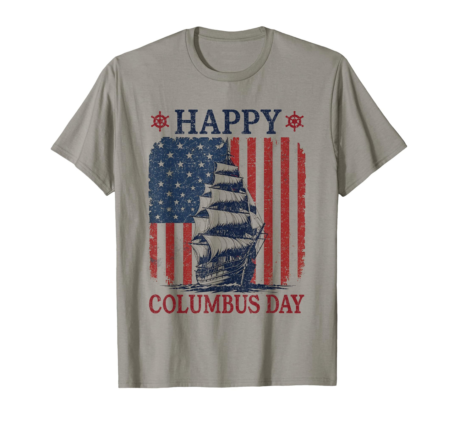 Happy Columbus Day Design Christopher Columbus Italian T-Shirt
