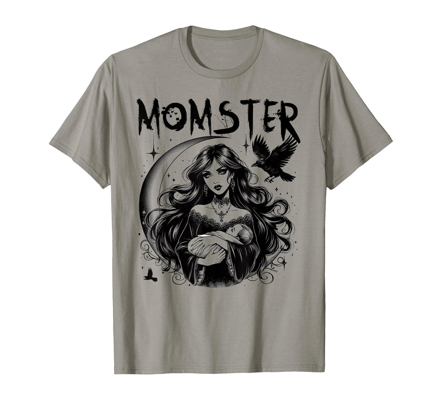 Halloween Vibes Spooky Mama Mom Witch Lover Momster T-Shirt