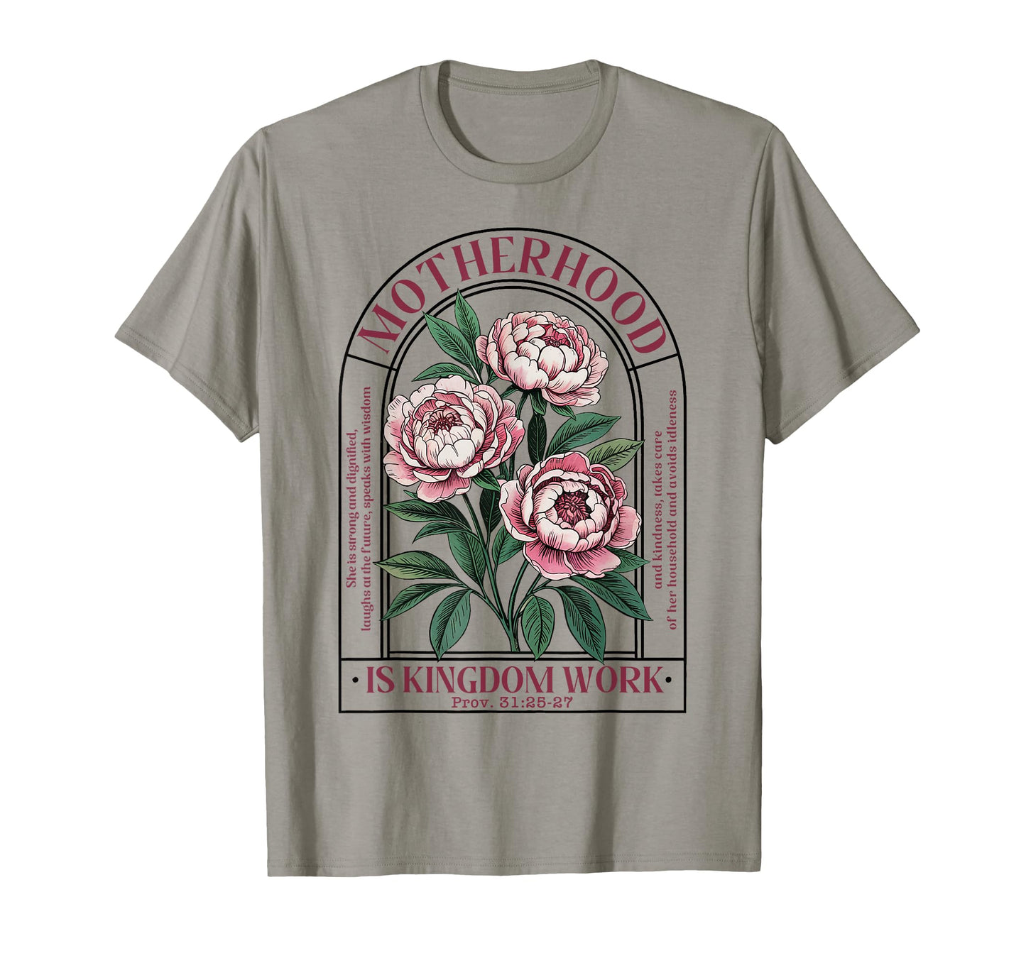 Motherhood Is Kingdom Work Mothers Day Mom Jesus Christian T-Shirt