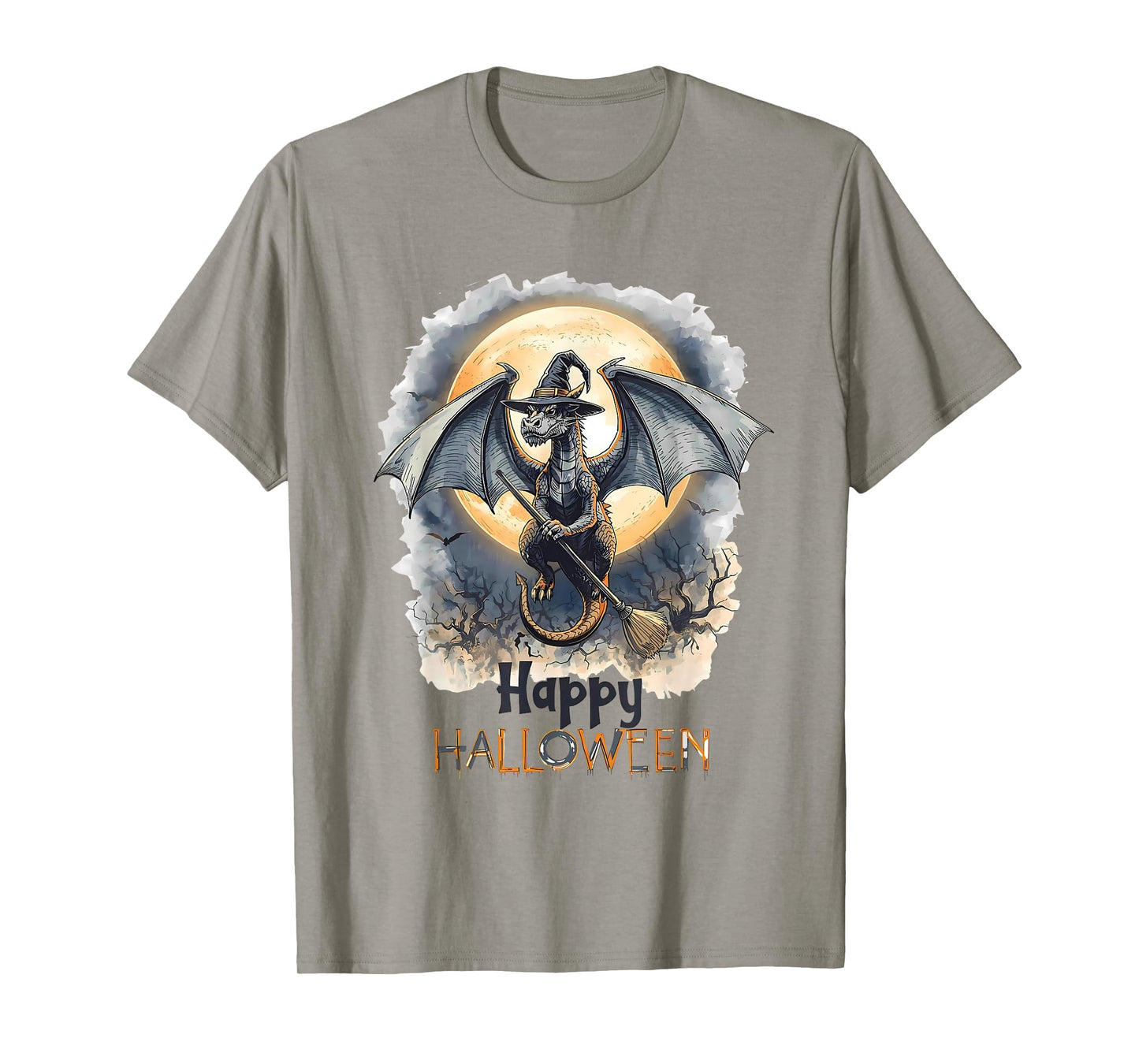 Funny Dragon Witch Candy Spooky Ghost Halloween Costume T-Shirt