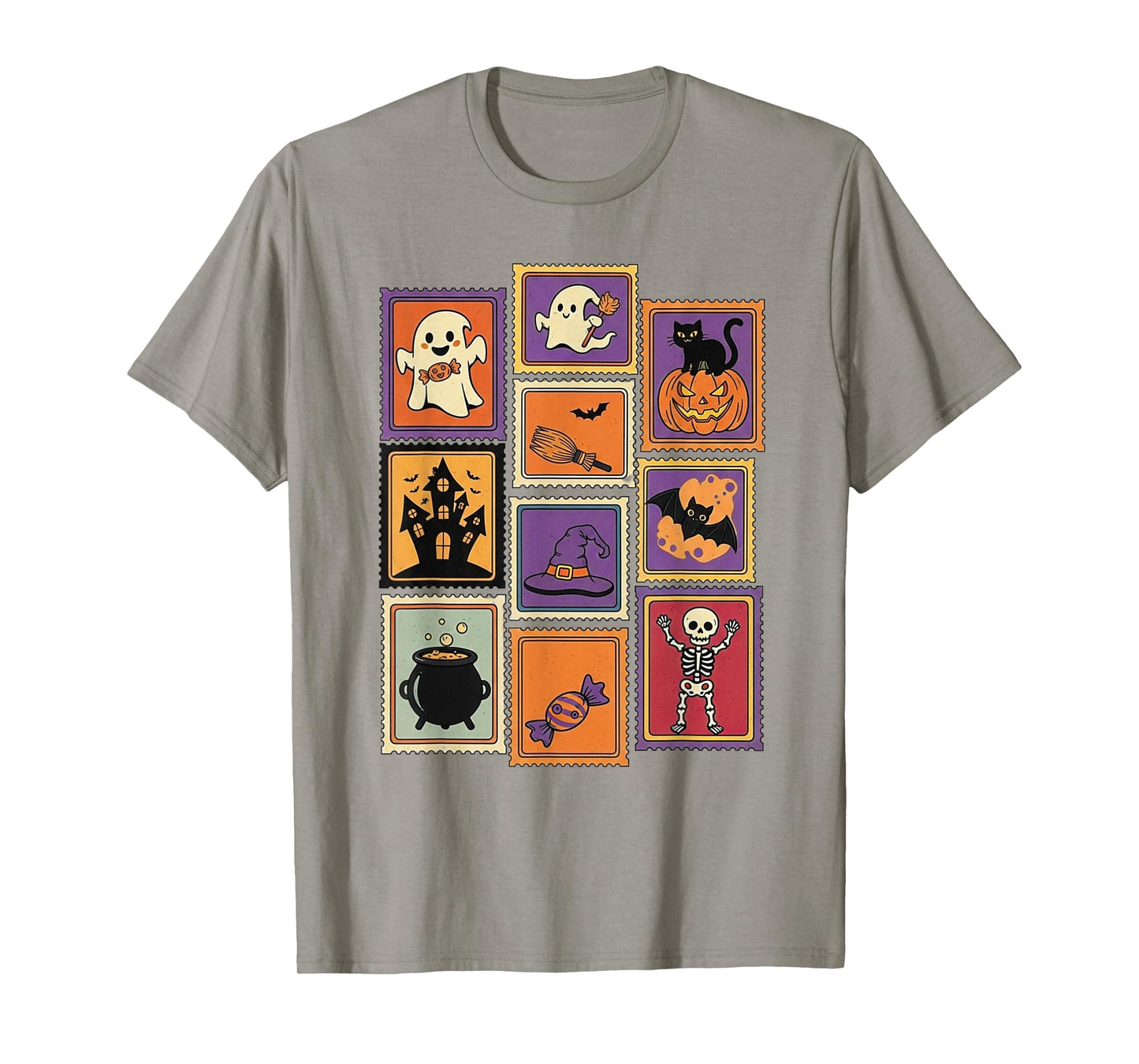 Halloween Icons Collection Spooky Stamps T-Shirt