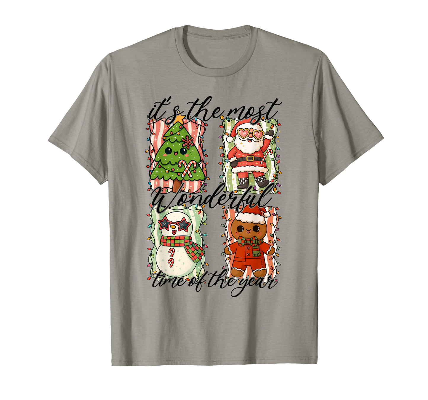 Retro Christmas Merry Christmas It's The Most Wonderful Time T-Shirt