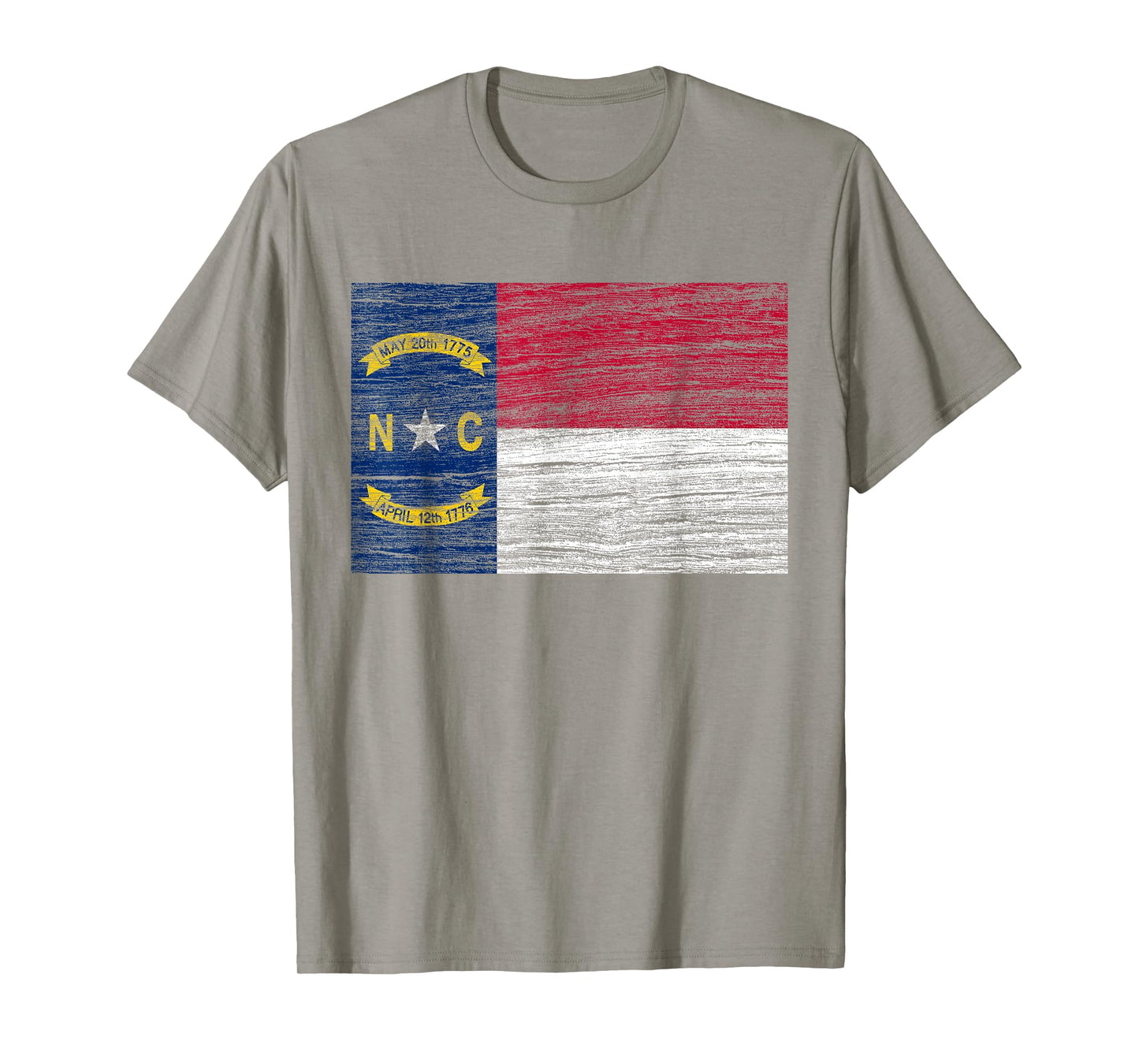 North Carolina State Flag Vintage Distressed T-Shirt NC T-Shirt
