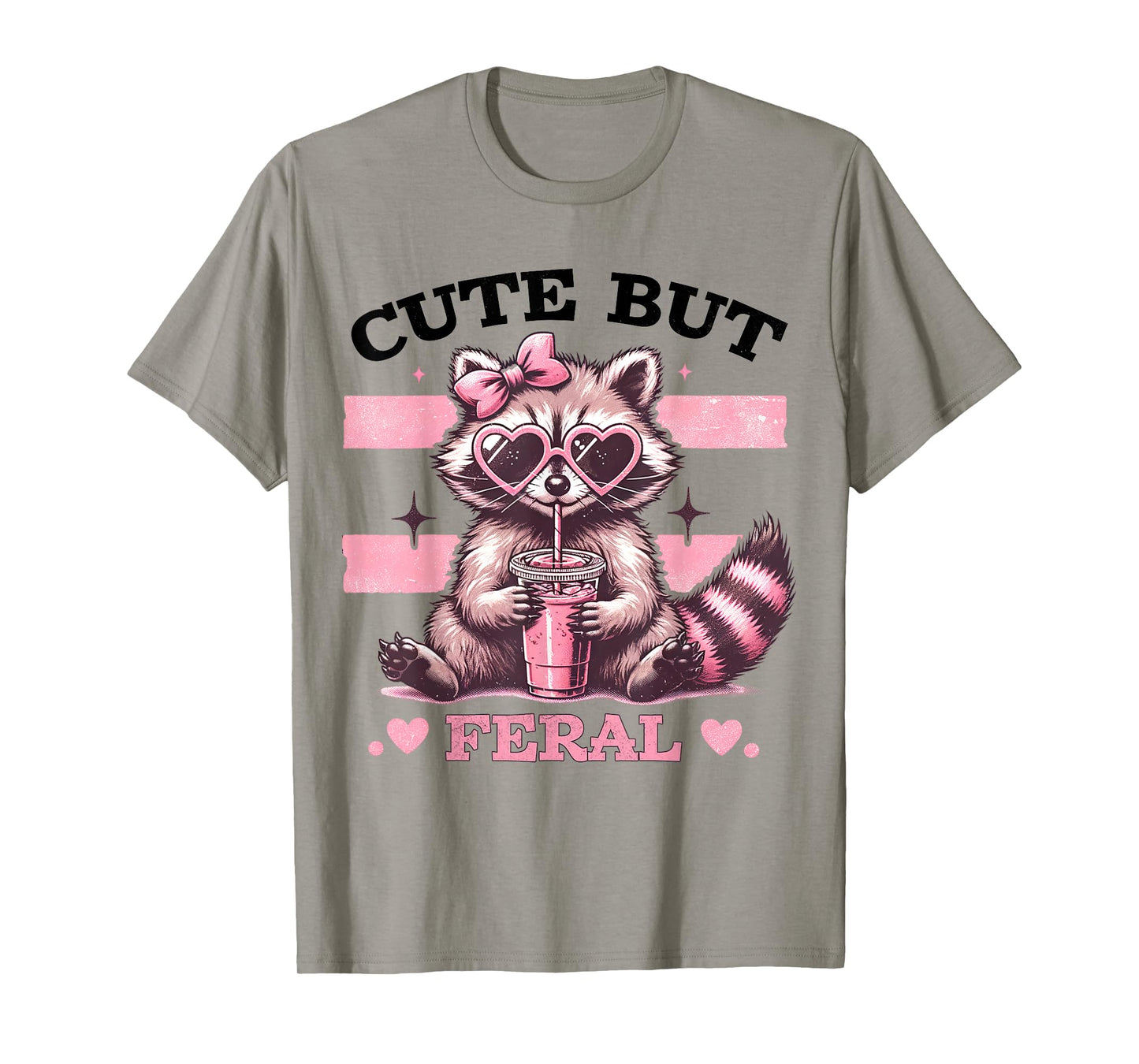 Raccoon Cute But Feral Toddler Funny Animal Gifts vintage T-Shirt