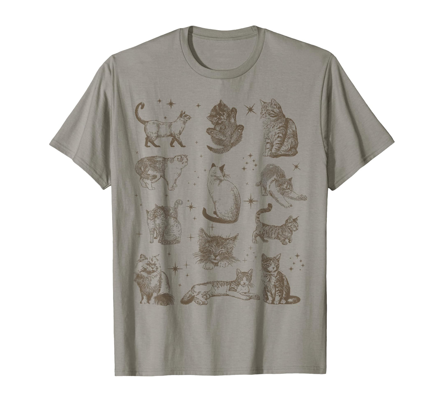 Vintage 90s Tattoo Retro Cats In Space T-Shirt