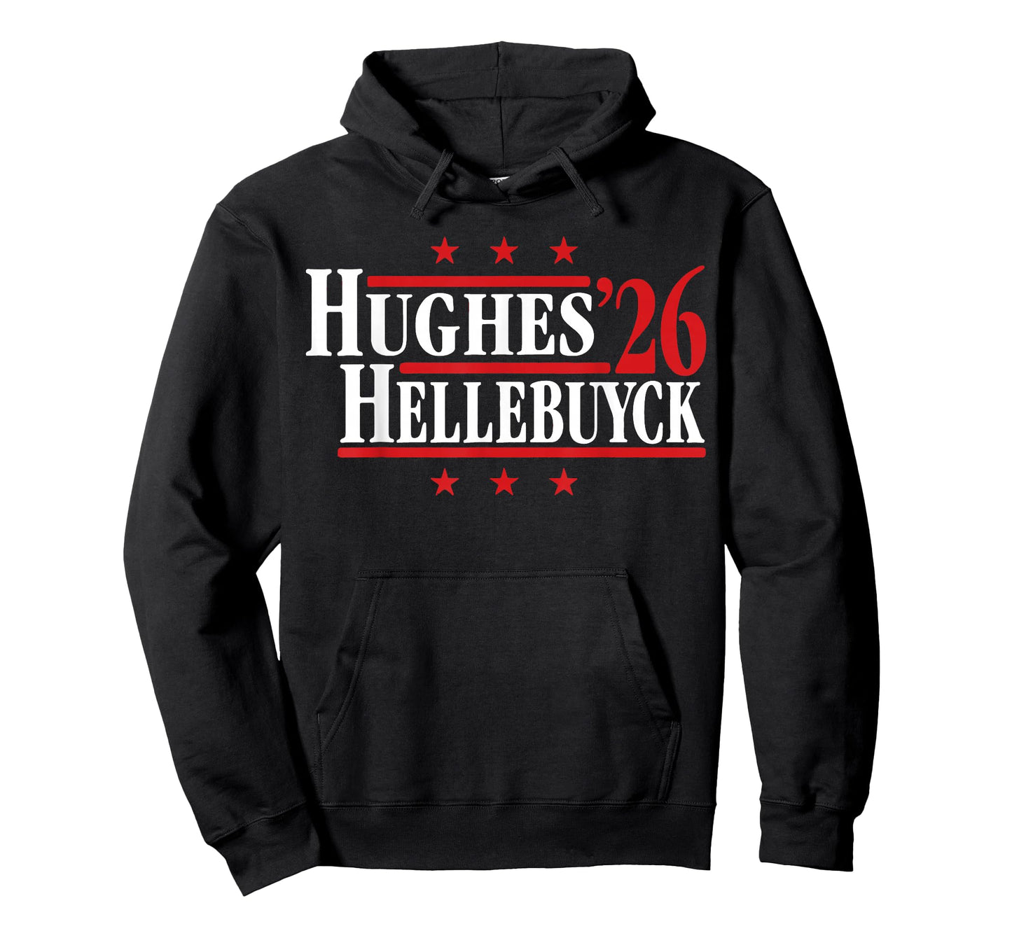 Hughes and Hellebuyck '26 T-Shirt - Hoodie | Black