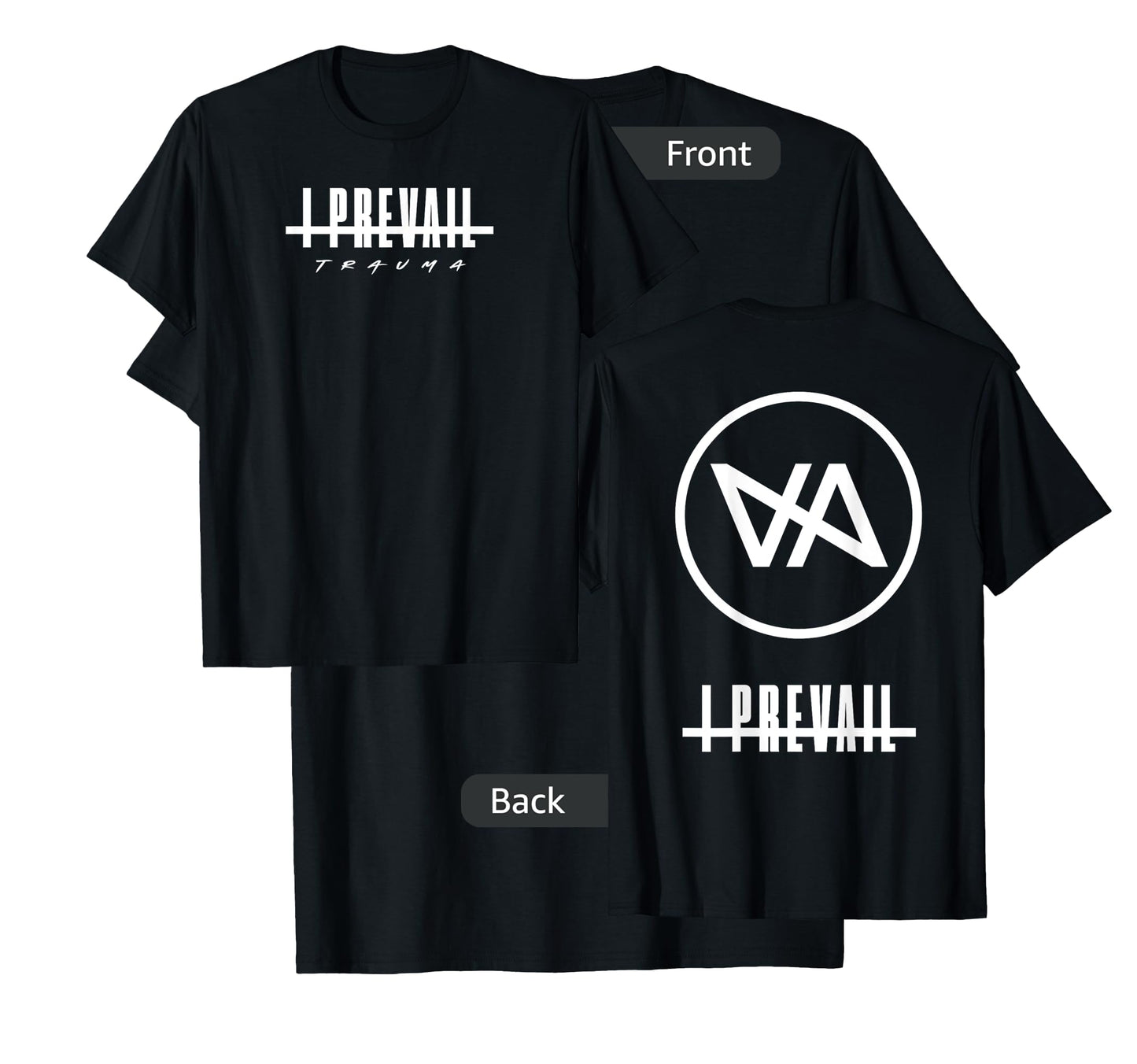 I Prevail Black Adult Men's Diagonal Modern Classic T-Shirt