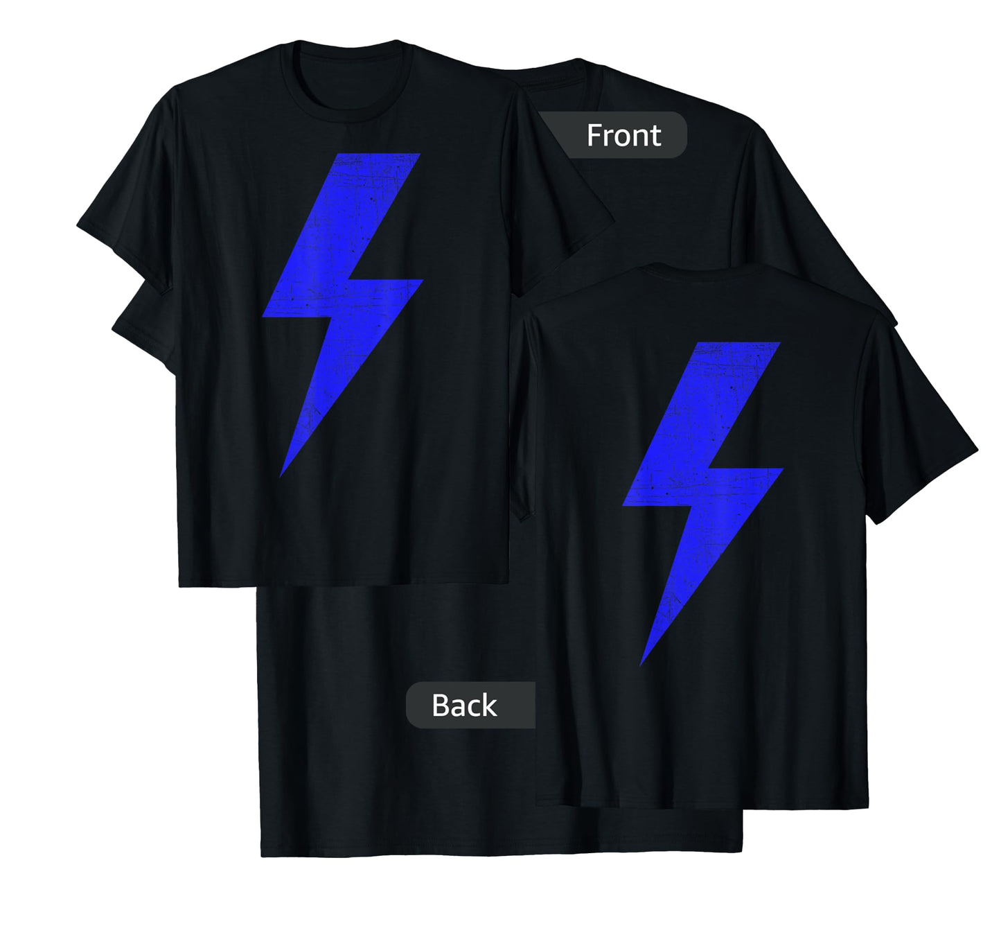 Bolt Lightning Blue Design Team T-Shirt