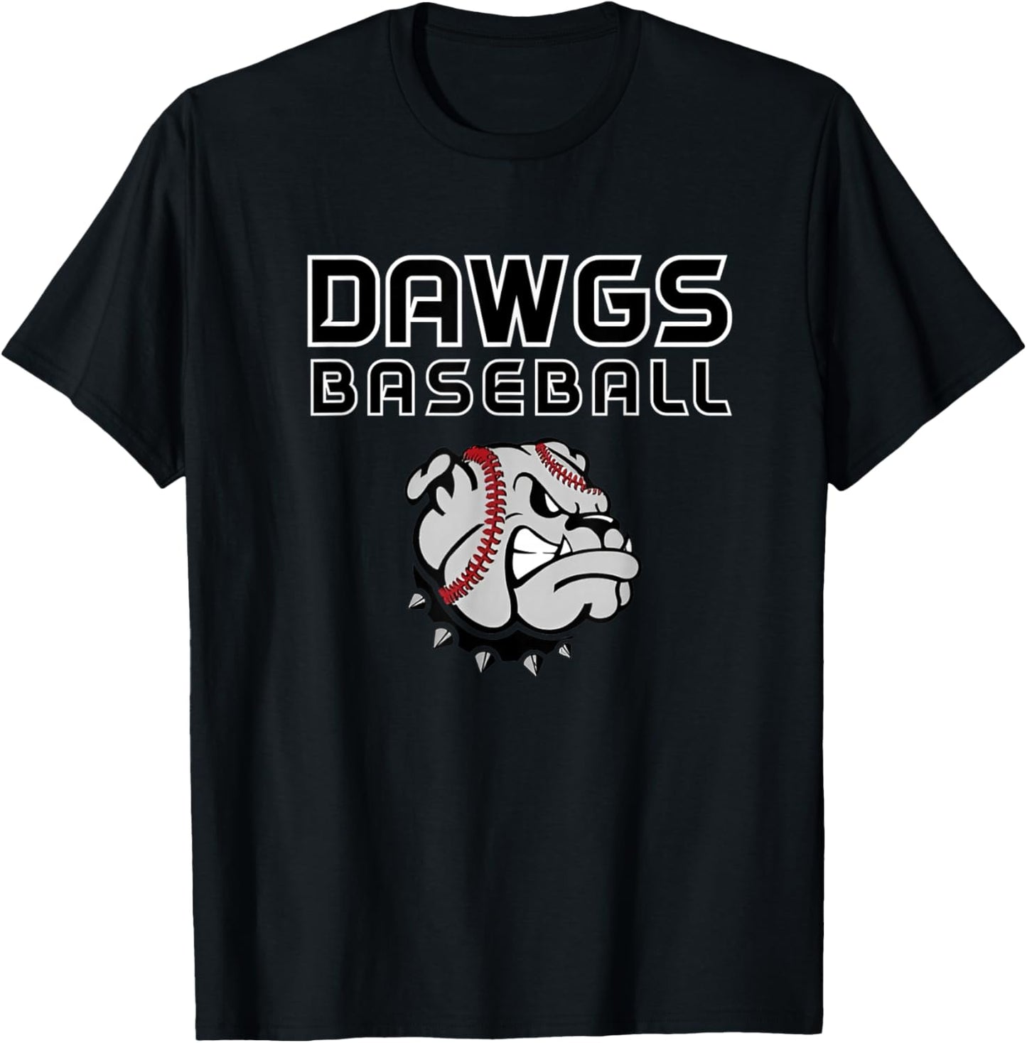 Dawgs Baseball Black T-Shirt - T-Shirt | Black