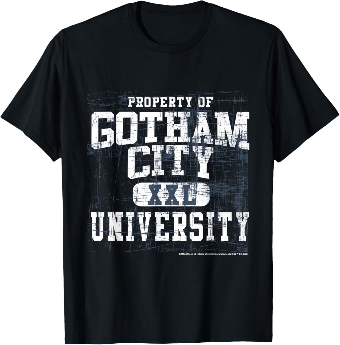Property of Gotham City XXL University Theme T-Shirt - T-Shirt | Black