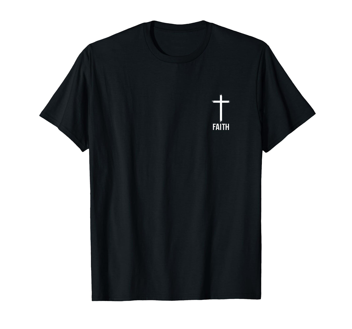 Faith Small Cross Christian Minimalist Religious for Family T-Shirt