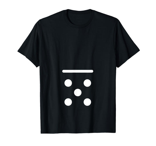 Domino Game 0 5 Dots Matching Halloween Group Costume T-Shirt