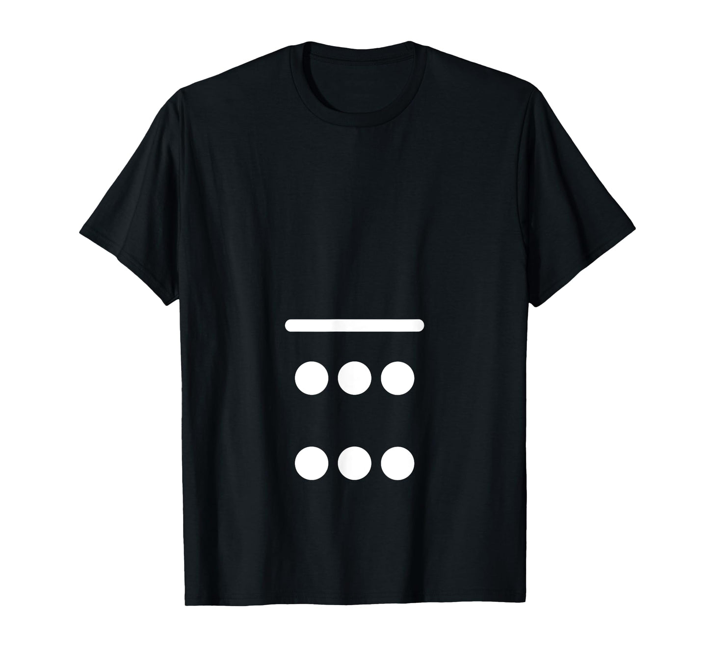 Domino Game 0 6 Dots Matching Halloween Group Costume T-Shirt