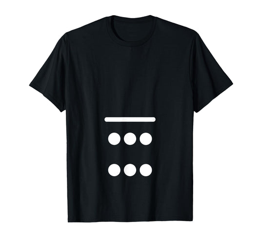 Domino Game 0 6 Dots Matching Halloween Group Costume T-Shirt