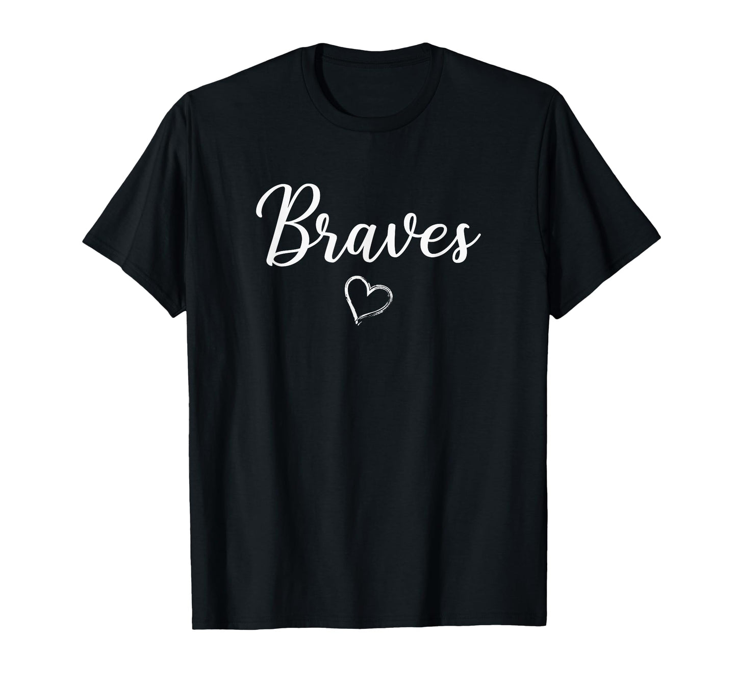Walton Braves Above Small Heart T-Shirt