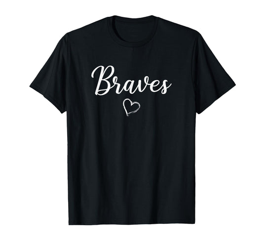 Walton Braves Above Small Heart T-Shirt