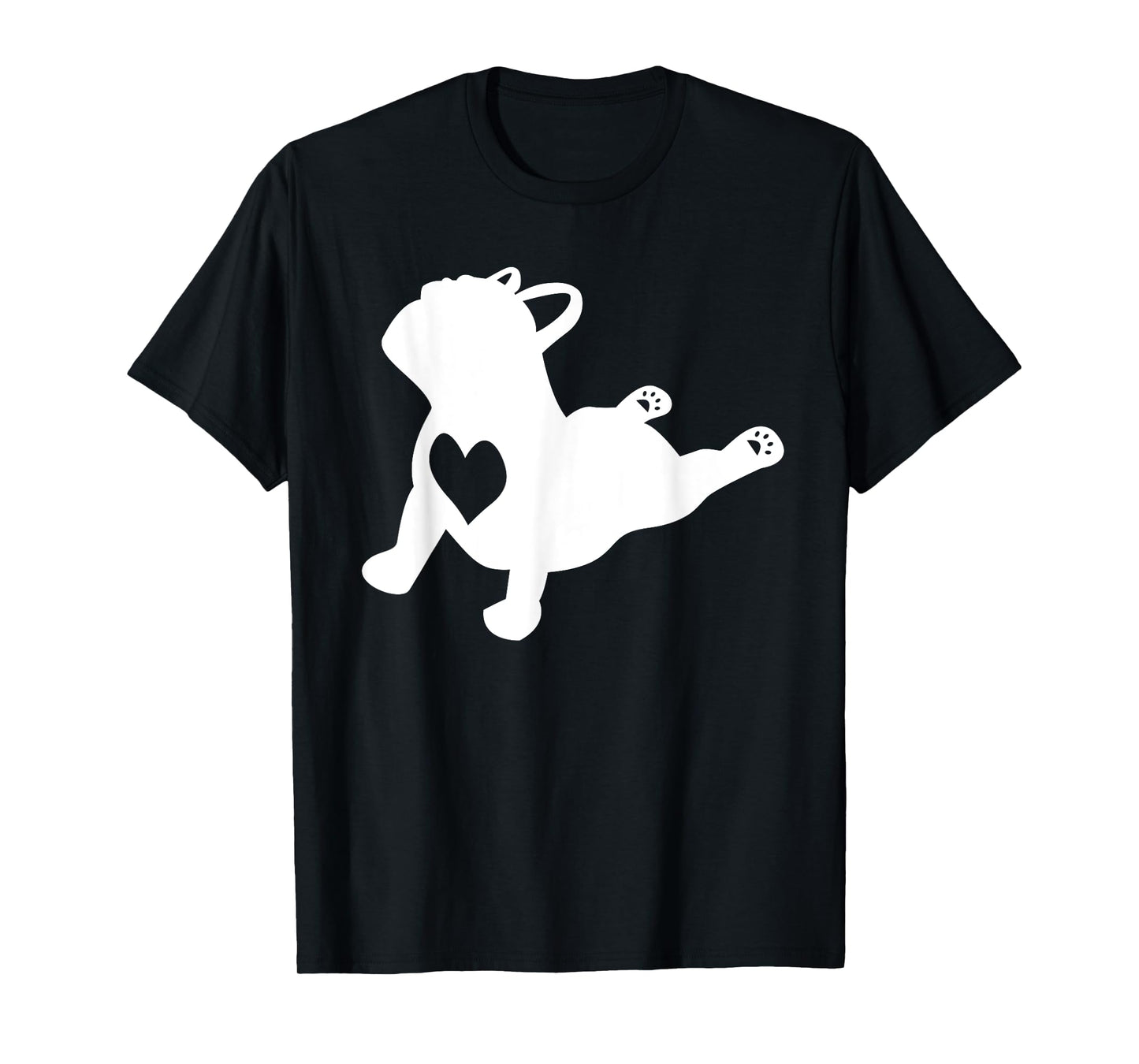 French bulldog yoga pose shirt with love heart frenchie gift T-Shirt for Men Women Girls Kids