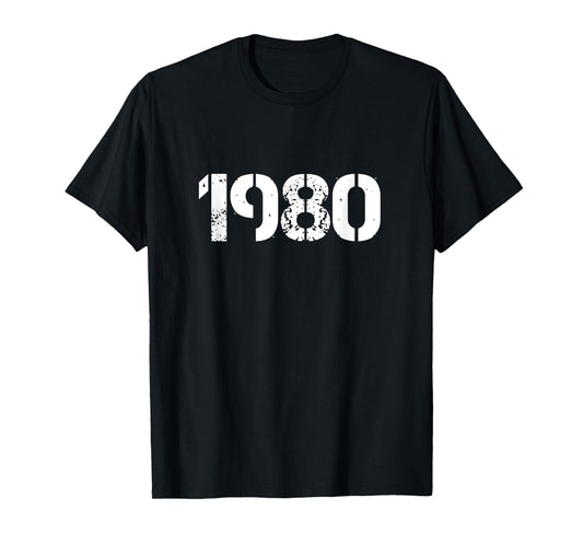 Vintage Retro 1980 Birthday T-Shirt