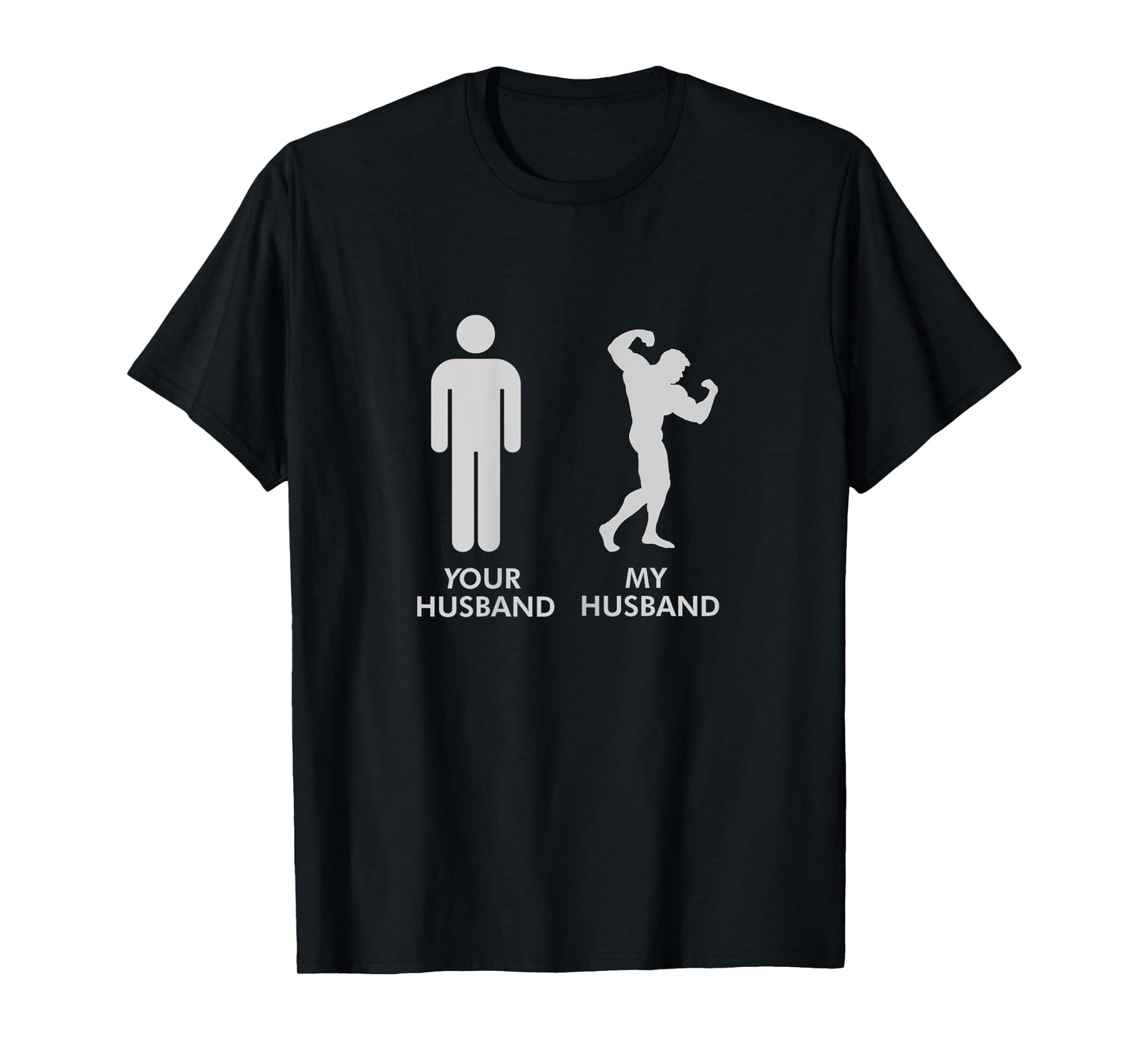 Womens Your Husband My Husband Gym Bodybuilding Funny Tee