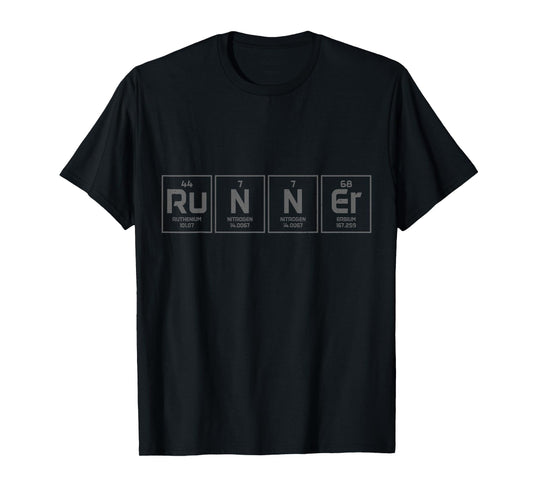 Runner Chemical Elements Marathon Running Marathon Runner T-Shirt