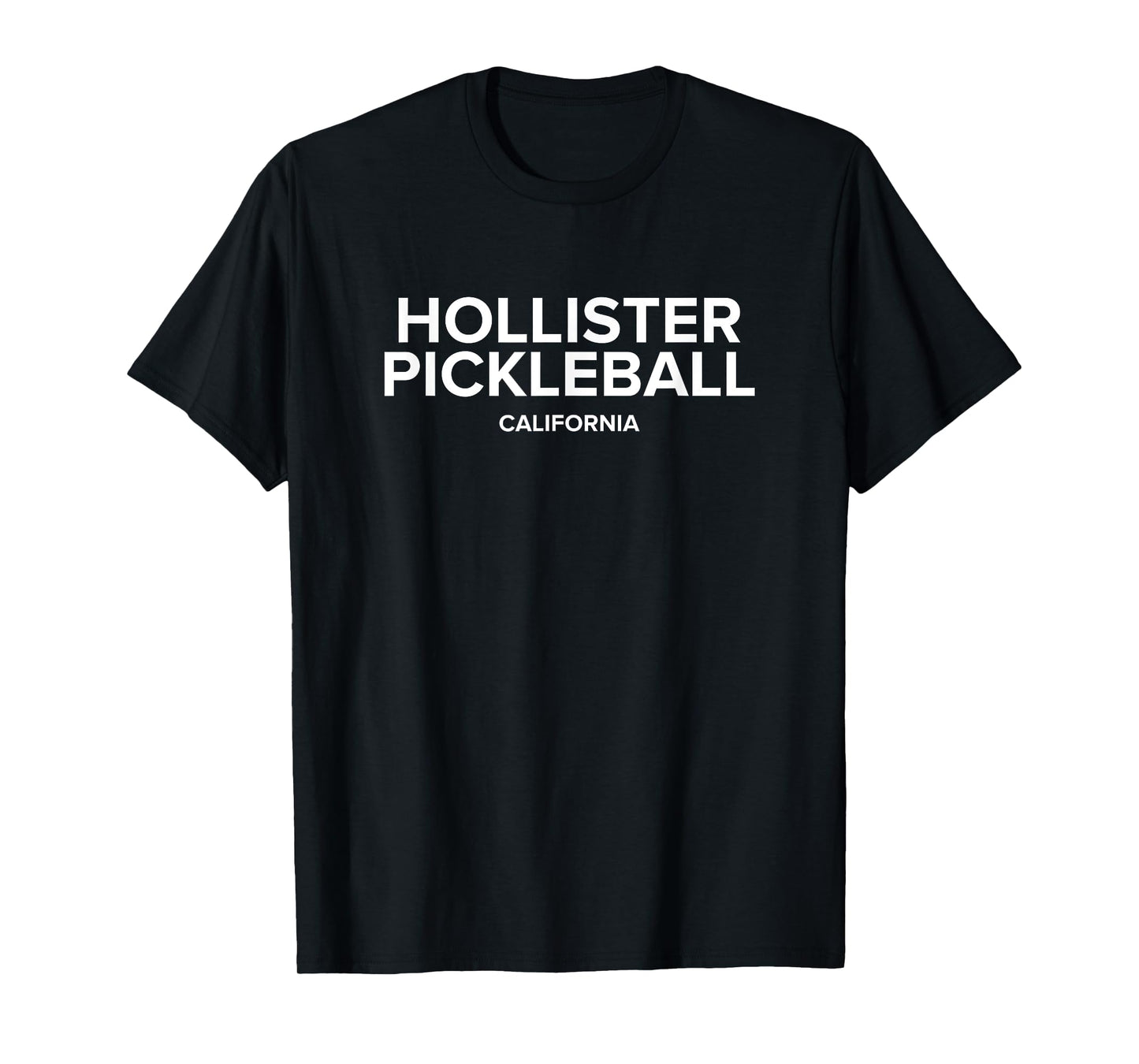 Rally Threads Hollister, CA Pickleball Club Black T-Shirt