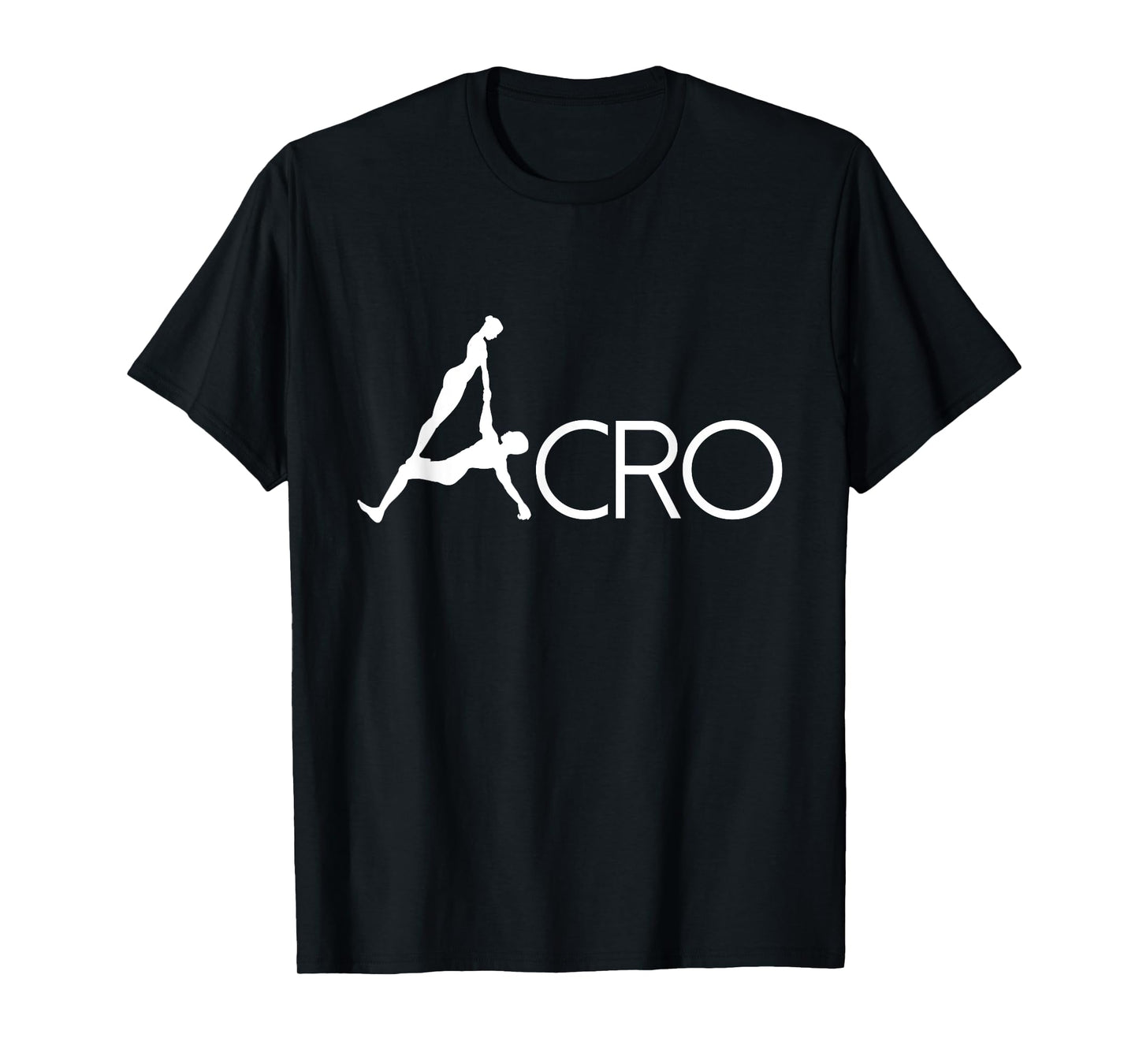 BoredKoalas Yoga Acro Dance Art White Outline Acrobat Gymnast Yoga Lover Gift T-Shirt