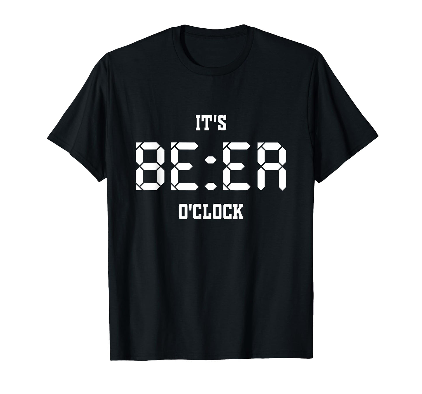 Enjoy Cool Sarcastic Quotes It's Beer O'clock Short Sleeve T-Shirt