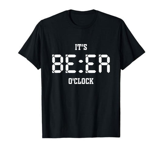 Enjoy Cool Sarcastic Quotes It's Beer O'clock Short Sleeve T-Shirt