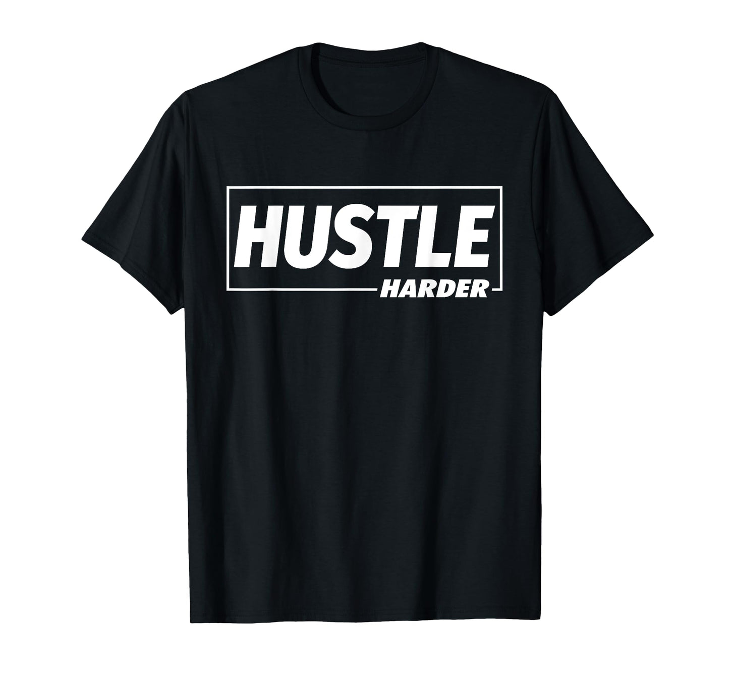 C682 Hustle Harder Gym T Shirt Workout Fitness Motivation T-Shirt