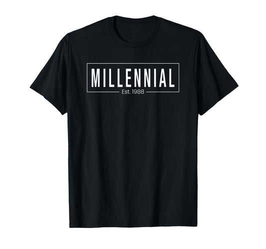 Millennial Established 1988 Birth Year T-Shirt